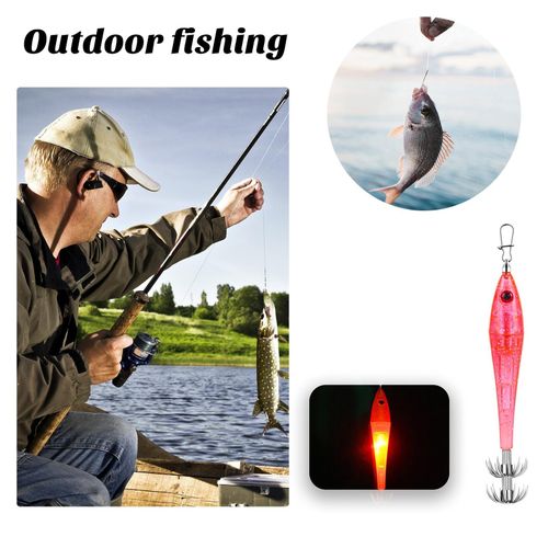 Generic Led Squid Hook Drop Fish Lure with Light Sea Fishing Tool