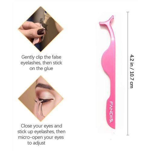 product_image_name-Generic-Eyelash Applicator Tool Plastic Eyelashes Extension Tweezers-2
