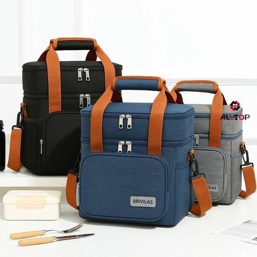 product_image_name-Generic- Insulated Double Compartment (15L) Lunch Bag-1