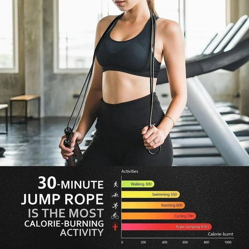 product_image_name-Generic- Adjustable Jump Rope for Workout, Fitness Jump Rope for Men Women and Kids-3