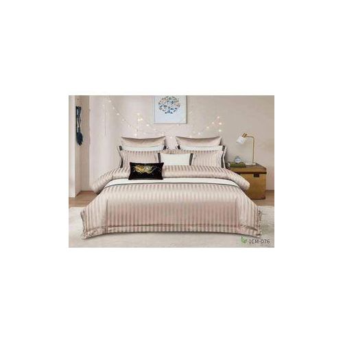 product_image_name-Generic-4PC Stripped Duvet Cover Set With 1 Bedsheet-2