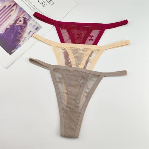Acrylic Panties Sexy Panty Briefs Lace Panties Women Underwear