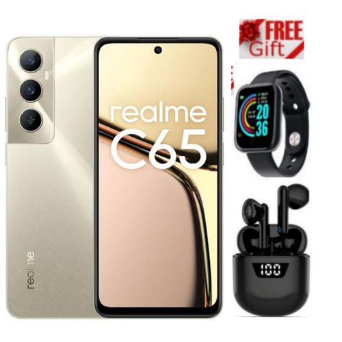 Realme C65 6.72'', 256GB Storage + 8GB RAM(UPTO 16GB RAM)