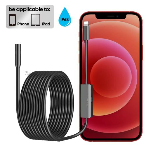 Generic Endoscope Camera For IPhone APPLE 8MM Cars Endoscopic Hard @ Best  Price Online