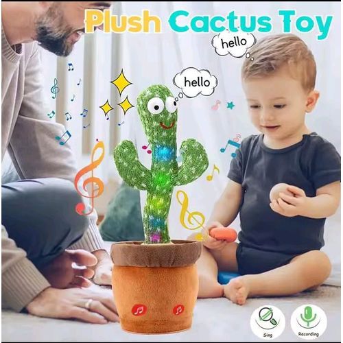 product_image_name-Generic-DANCING TALKING CACTUS BABY TOY SINGING MIMICKING REPEATING PLUSH TOY -5