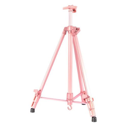 Generic Tripod Floor Standing Easel For Painting Canvas Pink