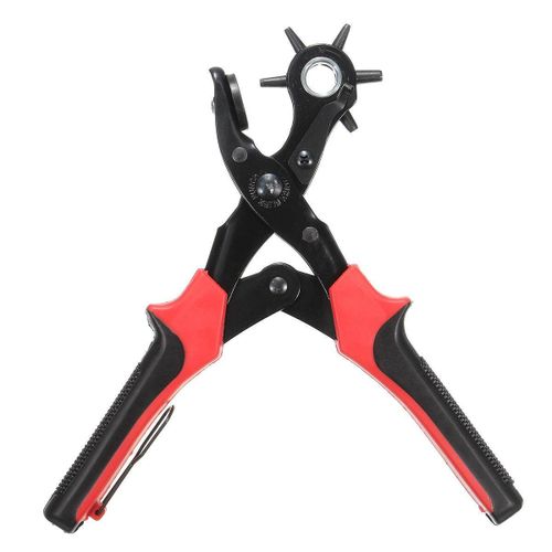 Leather Hole Punch Heavy Duty Hand Pliers Belt Holes 6 Sized