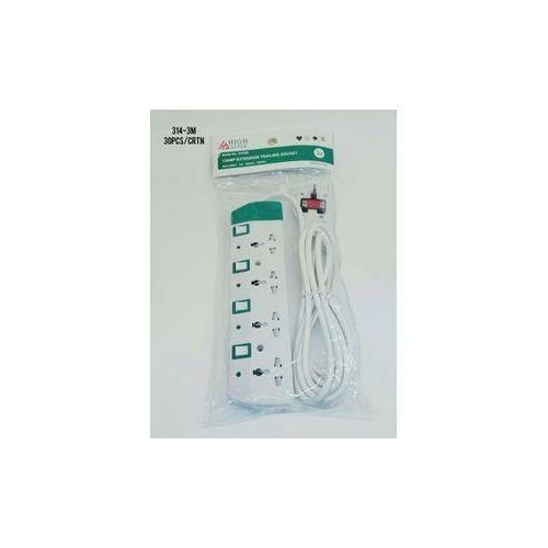 product_image_name-Astra- 4-way extension trailing socket designed for powering multiple electronic devices with a maximum rating of 2000W.-2