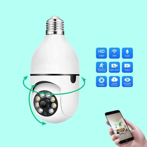 product_image_name-CALUS-E27 Smart Camera Light Bulb with Remote Access-2