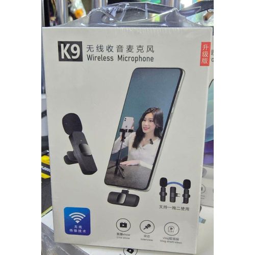 product_image_name-Generic-K9 Wireless Microphone Clip On Mic for Outdoor Recording and Interviews-3