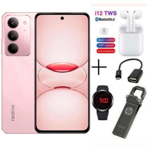 product_image_name-Realme-C75X, 6.67", 6GB RAM + 128GB ROM, 5600mAh, 4G, 50MP - Coral Pink + Free Quality Gifts-1