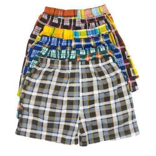 product_image_name-Generic-3Pcs Soft Cotton Checked Men's Boxers – Multicolor-1