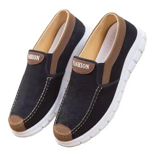 product_image_name-Men'S-Men Sneakers – Comfortable Walking Shoes Brown canvas-2