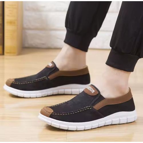 product_image_name-Men'S-Men Sneakers – Comfortable Walking Shoes Brown canvas-3