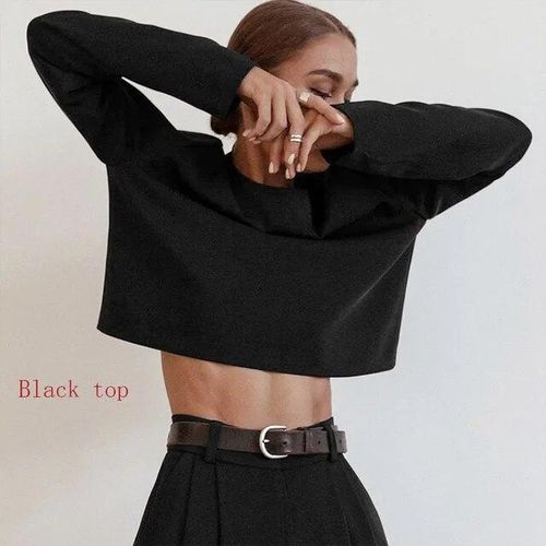 Solid Black Hot Pant for Women