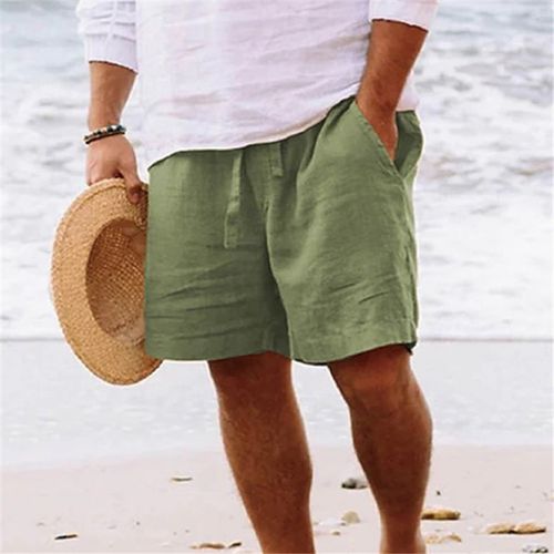 Mens cotton shorts with pockets clearance