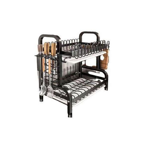 product_image_name-Generic-High Quality Heavy Duty 2 Tier Dish Rack With Cutler Holder-2