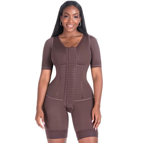 Fashion Womens Corset Bodyshaper High Compression Garment Abdomen Control  Double Bodysuit Waist Trainer Open Bust Shapewear Fajas @ Best Price Online