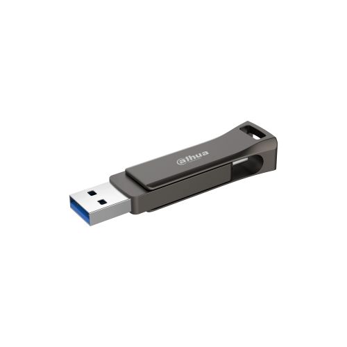 product_image_name-Dahua-256GB Dual Drive  USB3.2 Gen1 Gray metal case, Type A & Type C interface-1