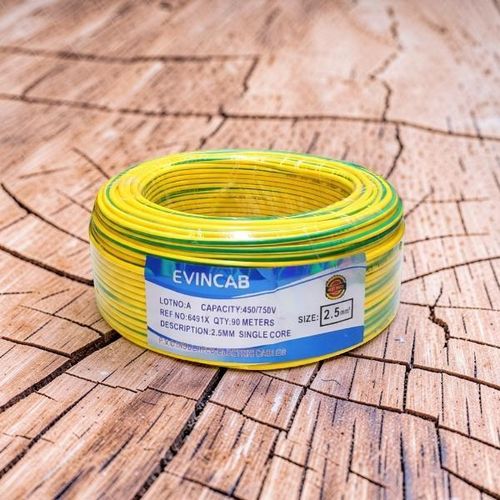 product_image_name-Evin-Yellow Green 2.5mm Single Core Long-Lasting Performance Reliable Indoor Electrical Wiring Cable -1