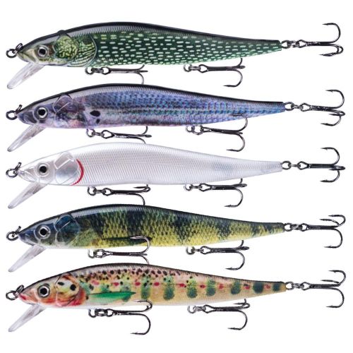 Generic Hard Fishing Lures Sinking Minnow Swing Bait with 3D Realistic Eyes  High-Resolution Body Details 12cm 13.3g Jerk Baits for Bass Fishing @ Best  Price Online