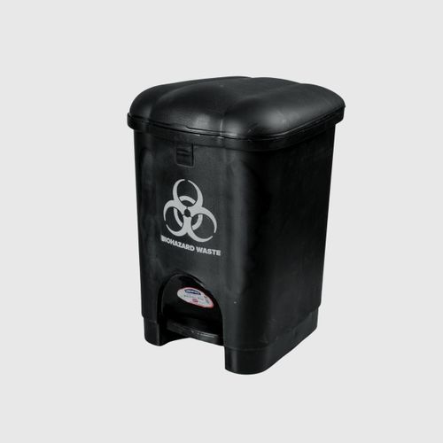 product_image_name-Generic-30L Bio Hazard Waste Bins/ Pedal Bins - Black-3