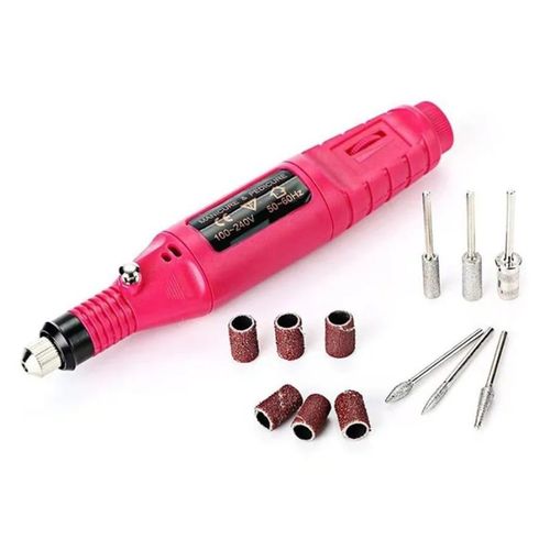 product_image_name-Generic-Professional Variable Speed Rotary Nail Drill Machine with 5 Drill Bits Set-2
