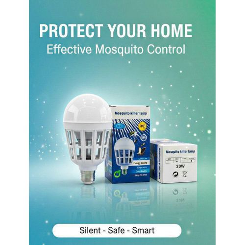 product_image_name-Generic-2-in-1 LED Mosquito Killer Light Bulb – 20W Electric Insect Zapper (E26/E27)-1