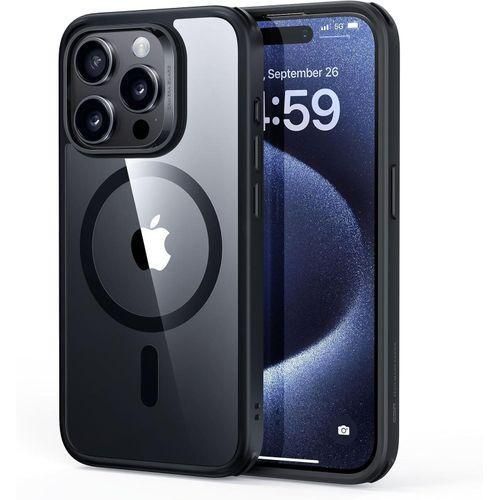 product_image_name-Generic-MagSafe Compatible Military-Grade Clear Black Phone Case for iPhone 14 Pro Max-1