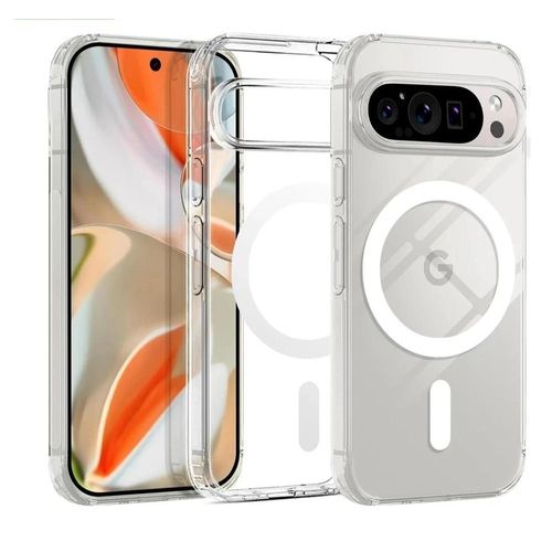 product_image_name-Google Pixel- 10 Crystal Clear Magsafe Anti-Yellowing Shockproof Hard PC Back Cover/case-1