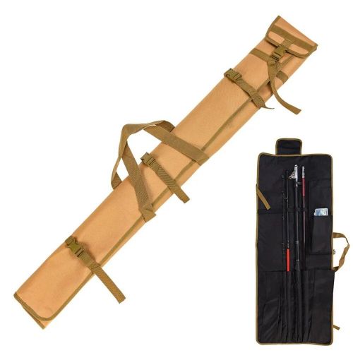 Generic Foldable Fishing Rod Cover Bag Outdoor Travel Fishing Tackle Storage  Shoulder Bag for Carp Fishing Rod @ Best Price Online