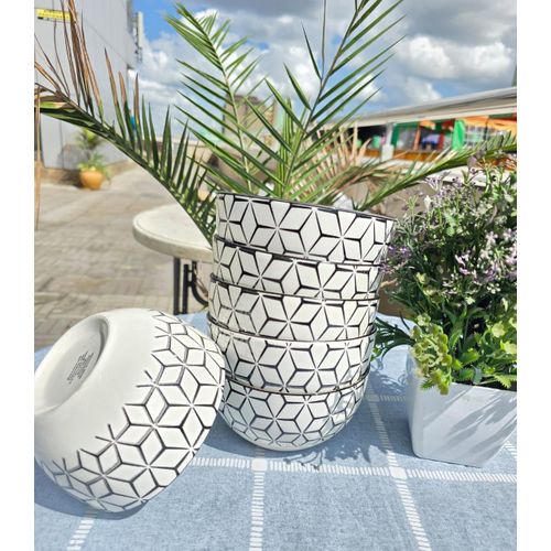 product_image_name-Generic-6pcs white black checked bowls-1