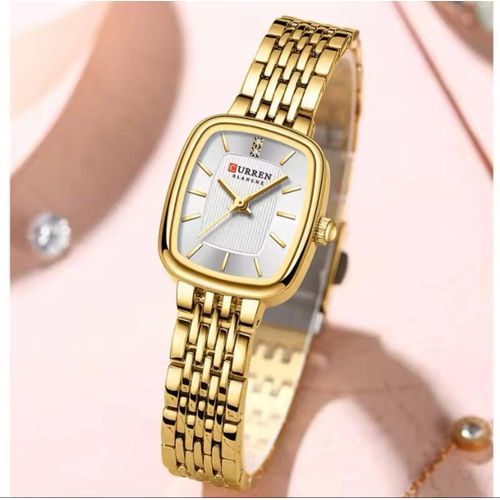 product_image_name-Curren-Rectangular Gold Wristwatch-1