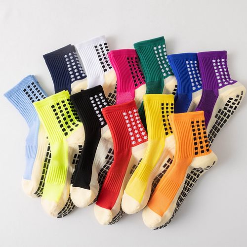 product_image_name-KipFit-White Anti Slip Football Basketball Running Fitness Sports Grip Socks-3