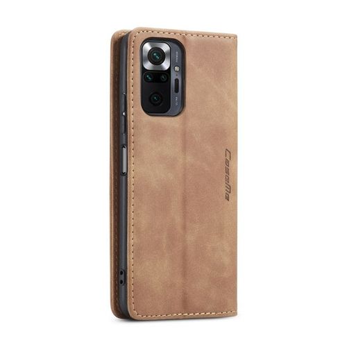 product_image_name-Caseme-For Redmi Note 10 Pro 4G /note 10 Pro Max Flip Leather Wallet Case With 2 Cards Slot-4