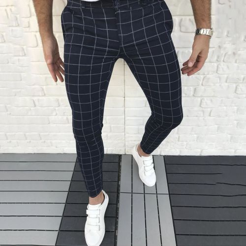 Anthracite Checkered Pant MM1167 | Sneakerjeans