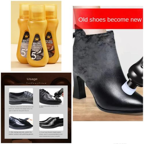 Shoe polish sale on leather jacket