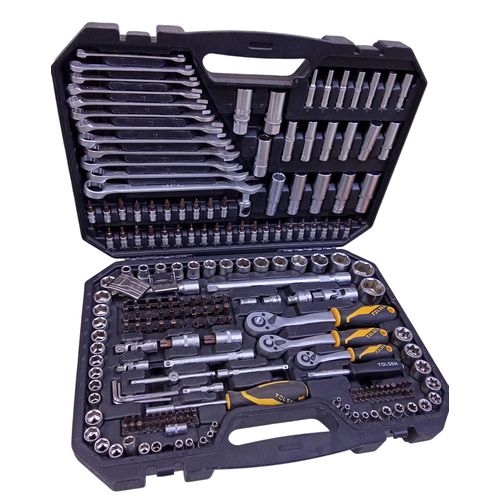 product_image_name-Tolsen-Strong all in one Tool set 142Pcs with adjustable ratchet wrench and spanners-1