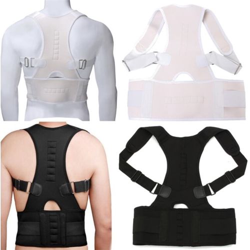 Magnetic Therapy Adult Back Corset Shoulder Lumbar Posture Corrector  Bandage Spine Support Belt Back Support Posture Correction –