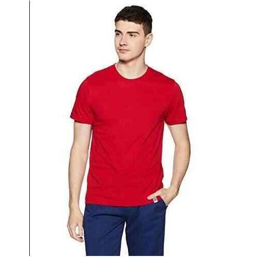 product_image_name-Generic-Unisex 100% Cotton Round Neck T Shirt- Red-1