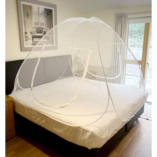 Mosquito Net Bed Canopy Camping Portable Travel Home Anti Mosquito Tent  Foldable Pop Up Mosquito Net for King Double Bed Netting Free Standing Kids