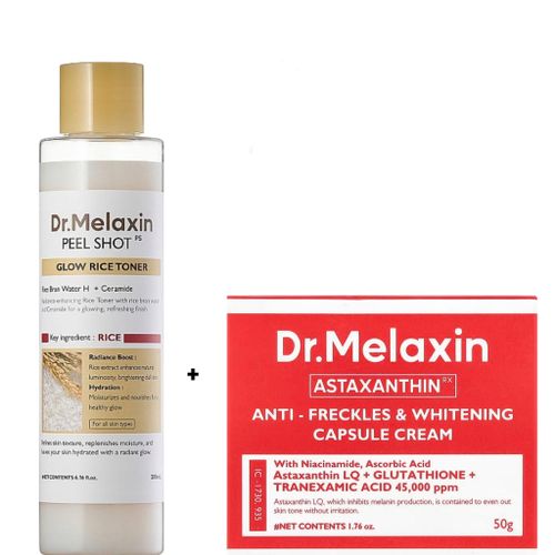dr melaxin glutathione Dr. Anti Dark Spot &amp; Brightening Capsule Cream Peel Shot Glow White Rice