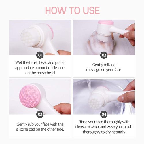 product_image_name-Generic-Face Scrubber Brush, Silicone Facial Brush, Face Massager - 2 PIECES-3