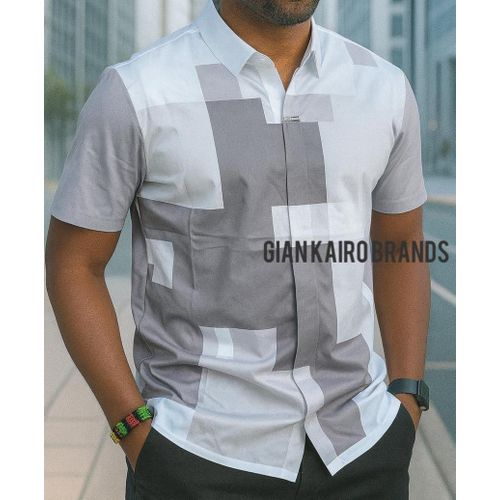 product_image_name-Gian-Buttonless collared V-shaped Shirts, Slim fit Cotton-Sorted colors ( G&Kairo Brands)-2