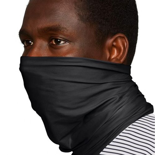 product_image_name-Fashion-Multifunctional Half Mask Neck Gaiter BLACK Breathable Sun & Wind Protection Tube Scarf for Cycling, Running Outdoor Sports HM-1 Balaclava Sun Wind UV Protection Silk Bandana Military -2