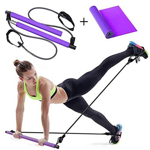 Generic Pilates Bar Kit With Resistance Bands Foot Loop For @ Best Price  Online