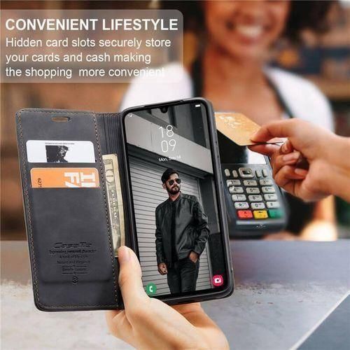 product_image_name-Caseme-Black Soft Leather Wallet Flip Cover Case For Samsung Galaxy A05's-5