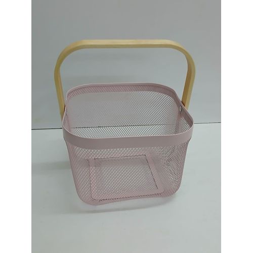 product_image_name-Generic-Portable Fruit Storage Basket – Alloy Mesh with Bamboo Handle-3