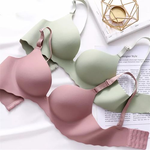 Binnys 2pcs Sexy Wireless Double Padded Invisible Push Up Bra CupB @ Best  Price Online