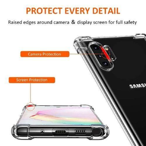 product_image_name-Generic-Non-Yellowing Transparent Hard Back PC+TPU Cover Case for Samsung Galaxy Note 10+ (Plus)-3